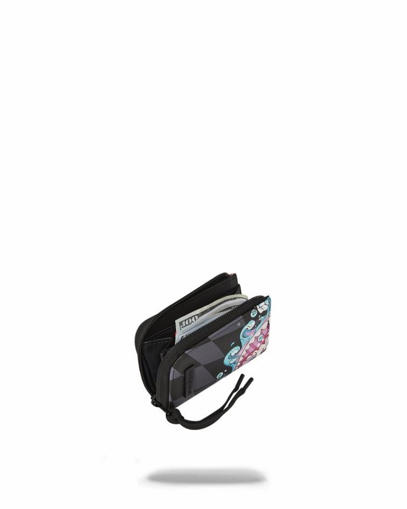 Black Men's Sprayground Mad Scientist Wallets | SXFM94087