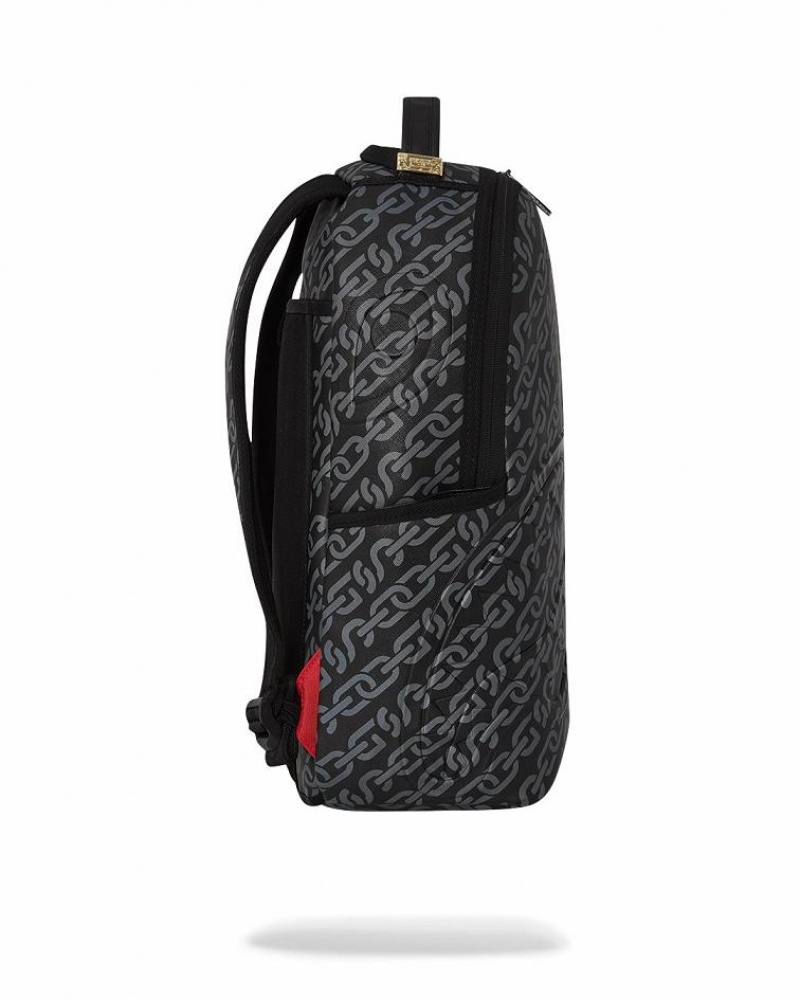 Black Men's Sprayground Magnetic Pulse Backpacks | QTRG29503