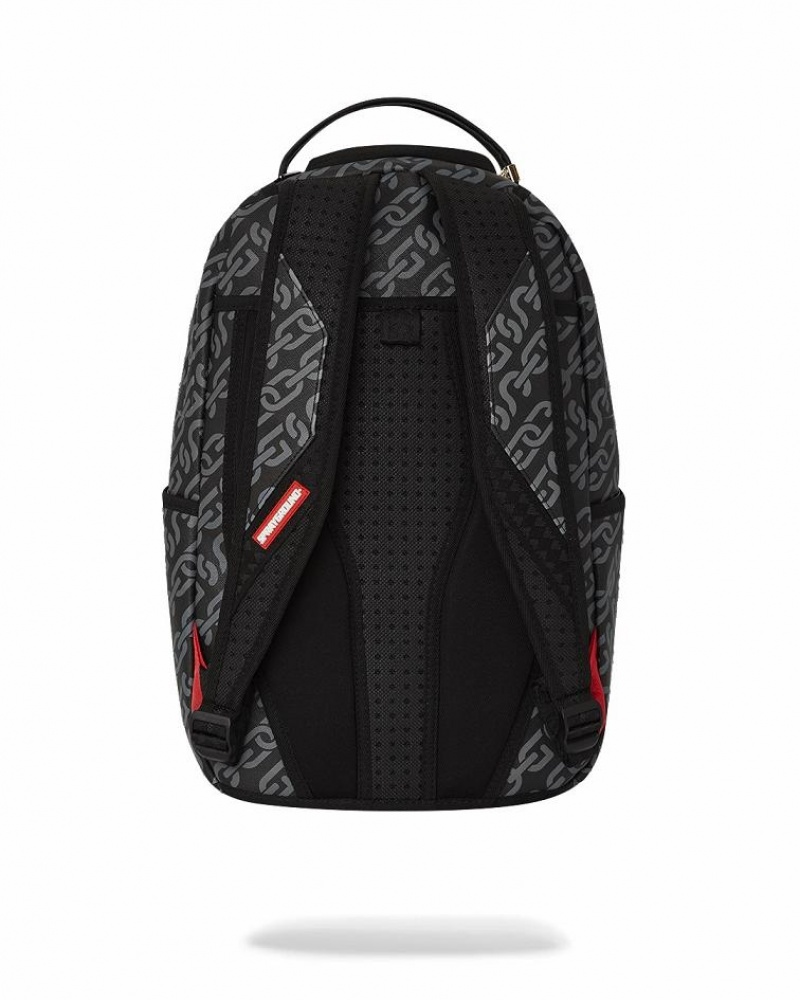 Black Men's Sprayground Magnetic Pulse Backpacks | QTRG29503