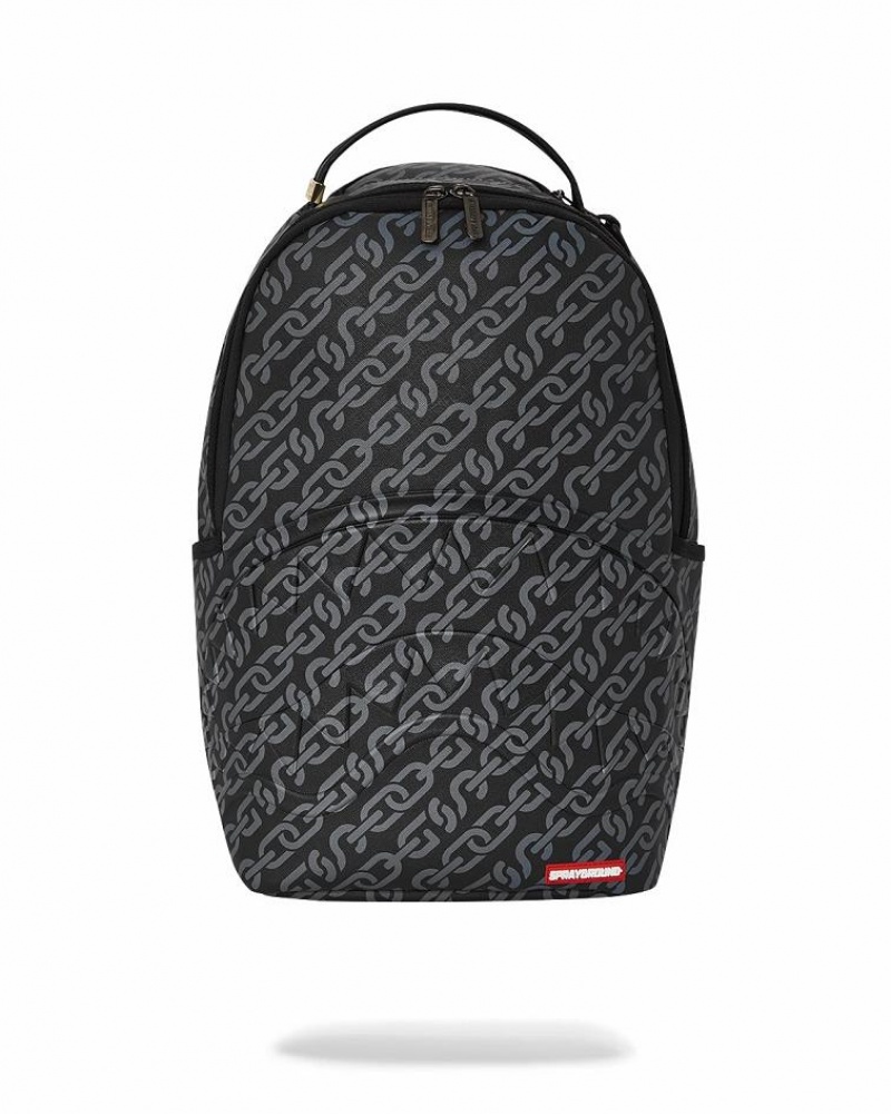 Black Men\'s Sprayground Magnetic Pulse Backpacks | QTRG29503