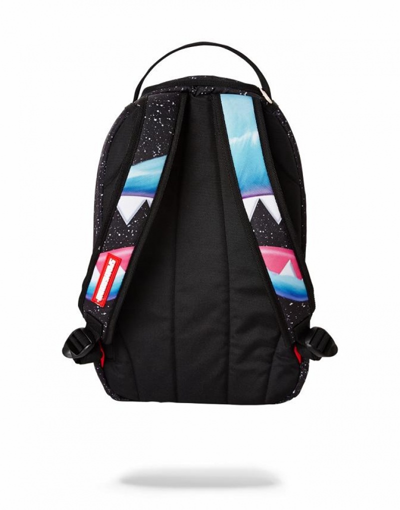 Black Men's Sprayground Mini Troll Fury Backpacks | FQOH45738