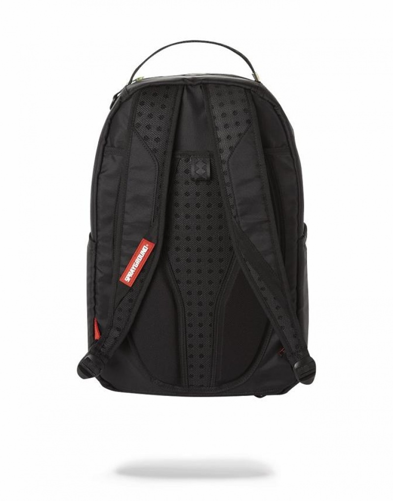 Black Men's Sprayground Mirror Reflective Splat Backpacks | JNHU01924