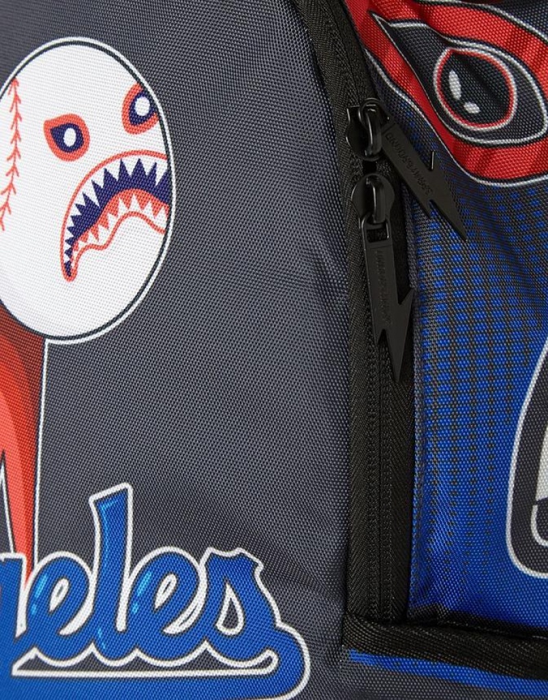 Black Men's Sprayground Mlb La Dodgers Backpacks | KWAV38594