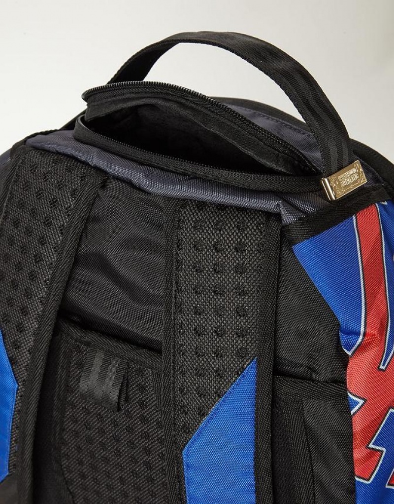 Black Men's Sprayground Mlb La Dodgers Backpacks | KWAV38594