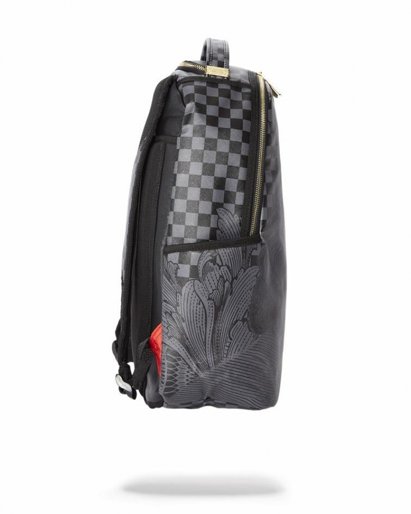 Black Men's Sprayground My Name Dlx Backpacks | KGHV10634