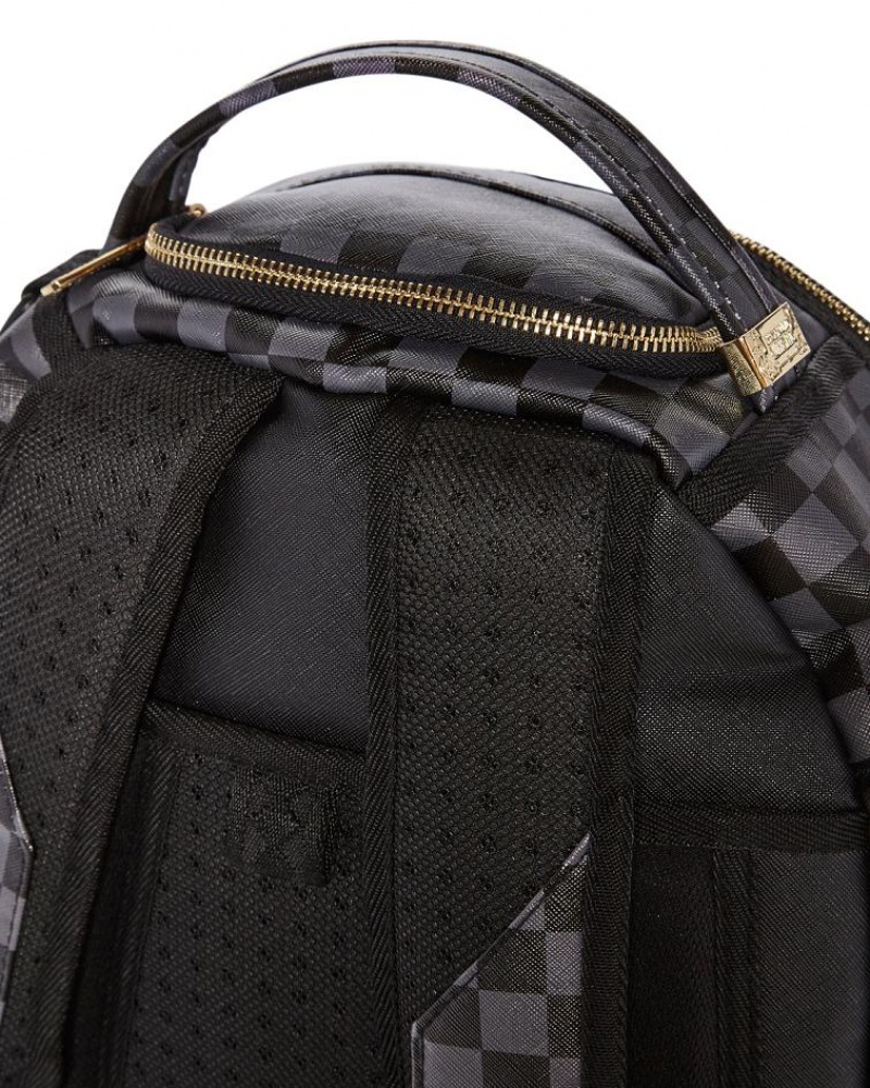 Black Men's Sprayground My Name Dlx Backpacks | KGHV10634