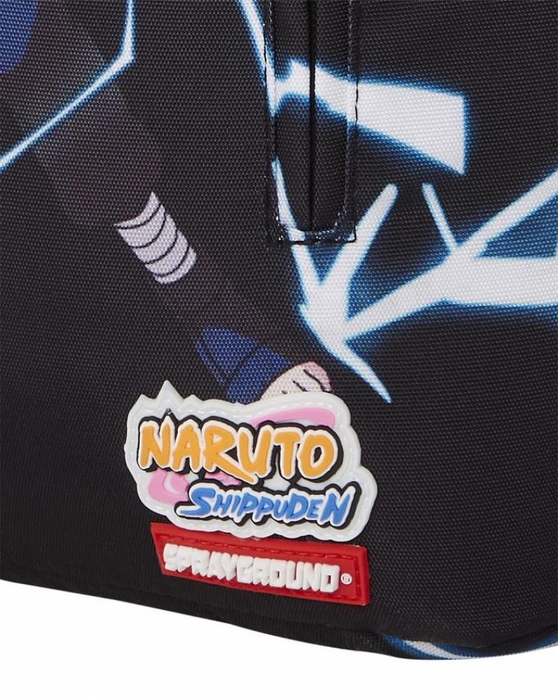 Black Men's Sprayground Naruto Backpacks | DGFB68271