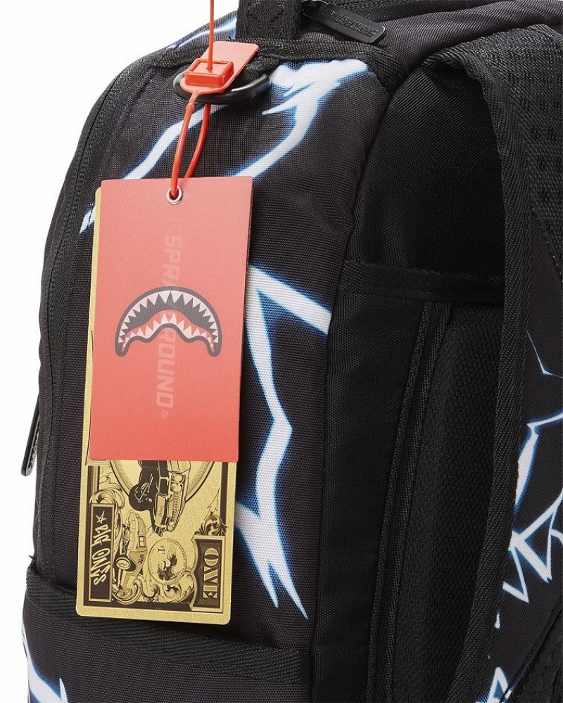 Black Men's Sprayground Naruto Backpacks | DGFB68271