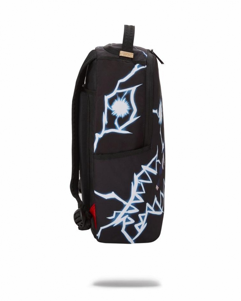 Black Men's Sprayground Naruto Backpacks | DGFB68271