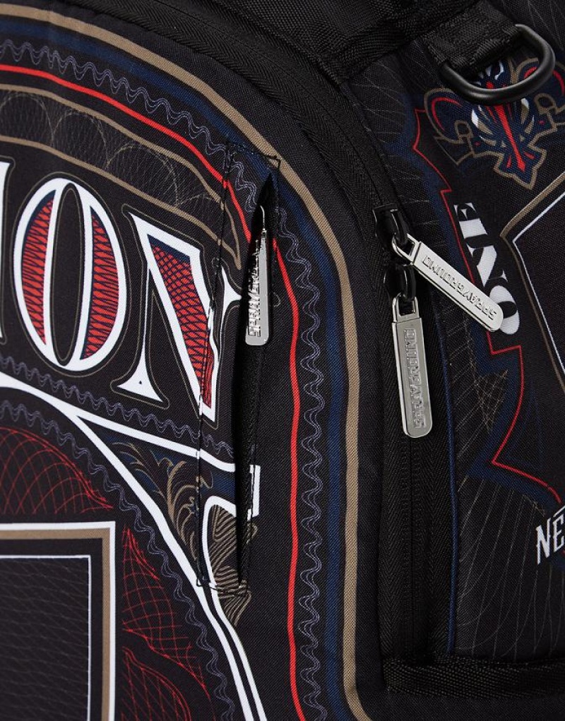 Black Men's Sprayground Nba Zion Money Backpacks | NKXO47162