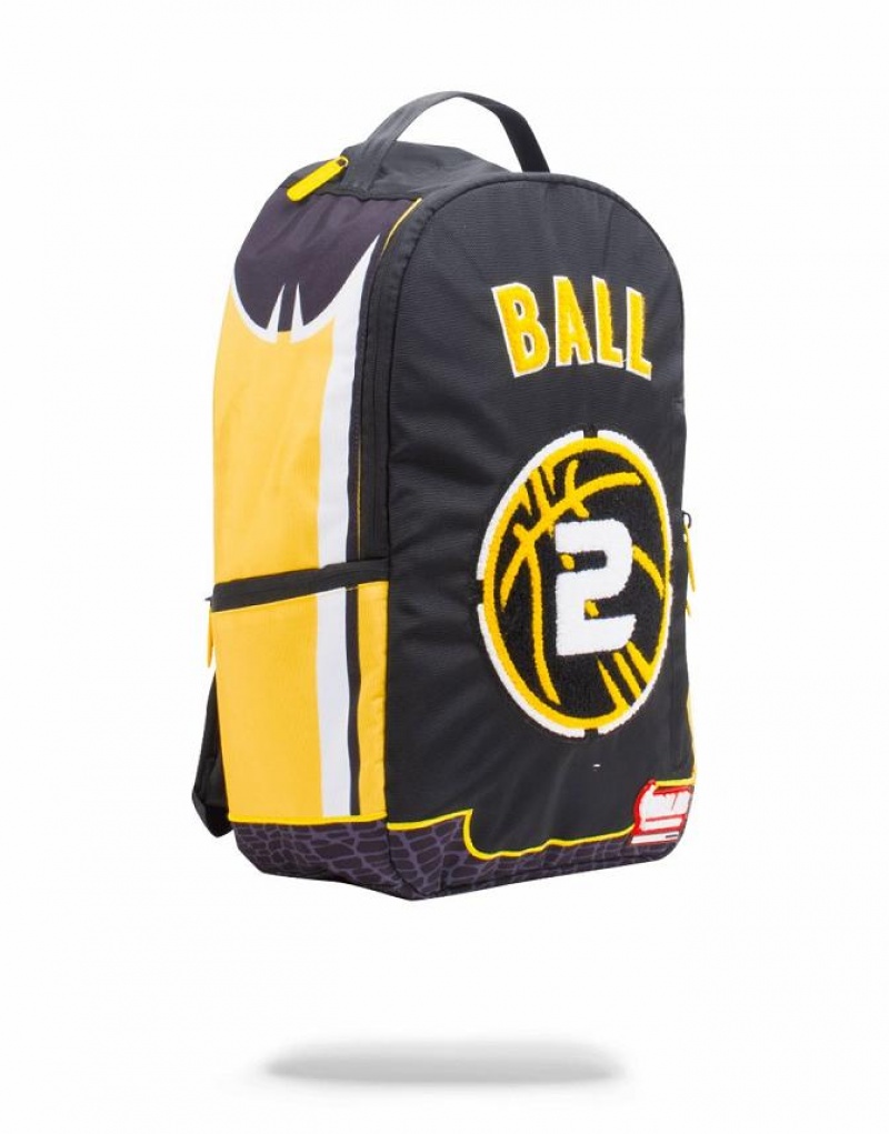 Black Men's Sprayground Nbalab Backpacks | QSCM21574