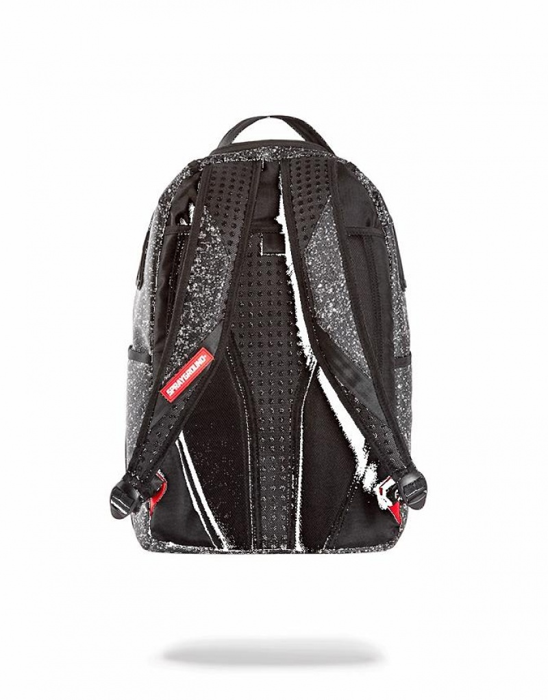 Black Men's Sprayground Party Shark Backpacks | GOSL25978