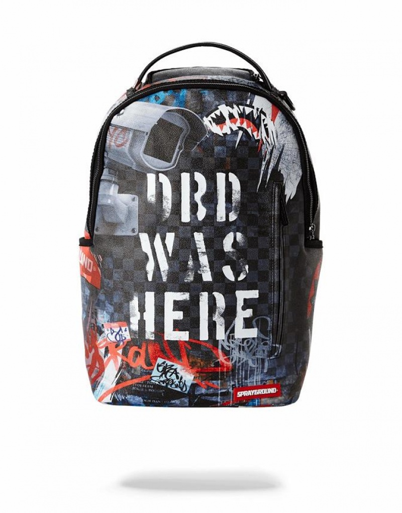 Black Men\'s Sprayground Post No Bills Exclusive Backpacks | PECF83127