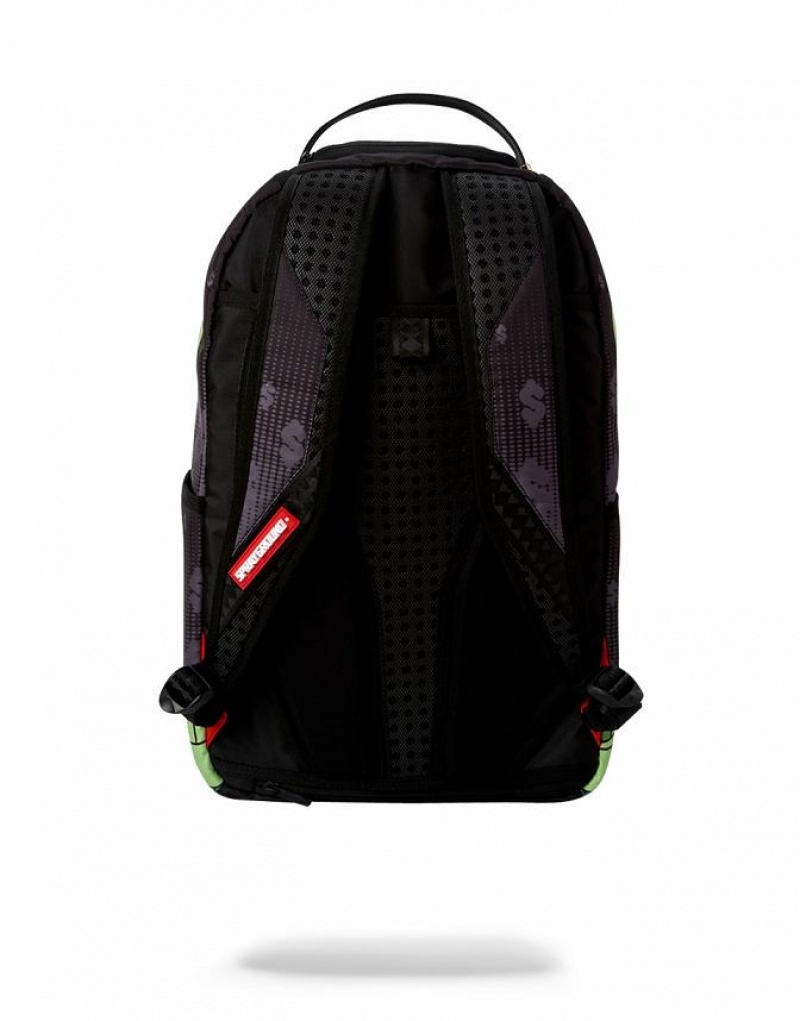 Black Men's Sprayground Richie Rich Backpacks | QSNW31685