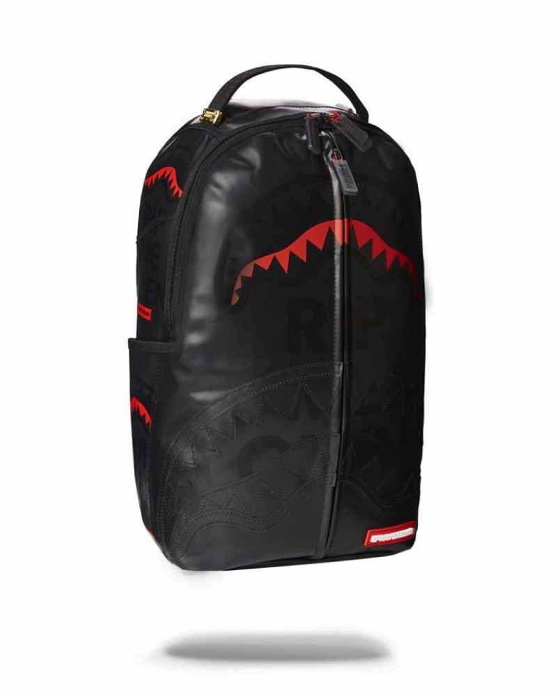 Black Men's Sprayground Rip Me Open Backpacks | TCMJ43567