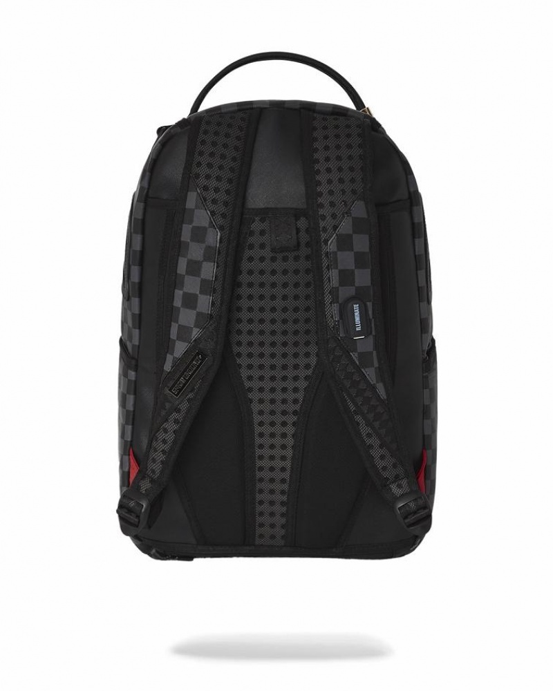 Black Men's Sprayground Shark Optics Backpacks | VFAW46073