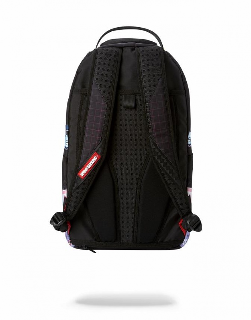 Black Men's Sprayground Sharkade Backpacks | ZFWK26397