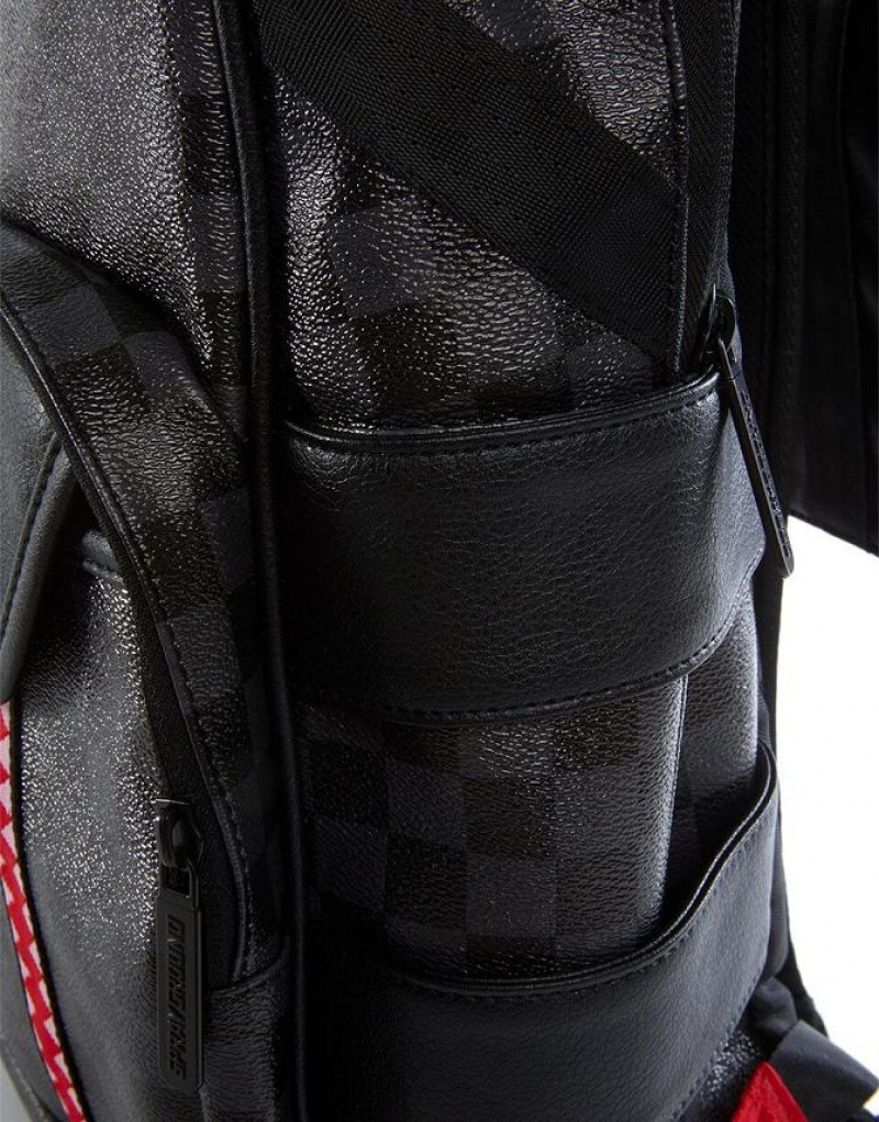 Black Men's Sprayground Sharks In Paris Backpacks | TVCP35296