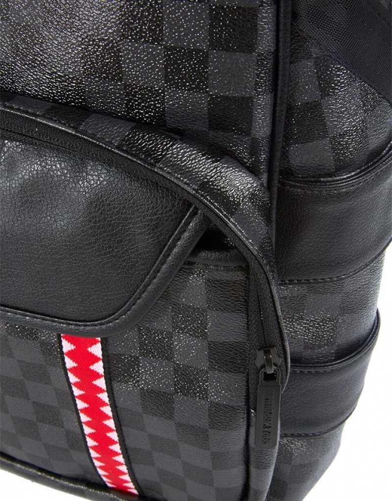 Black Men's Sprayground Sharks In Paris Backpacks | TVCP35296