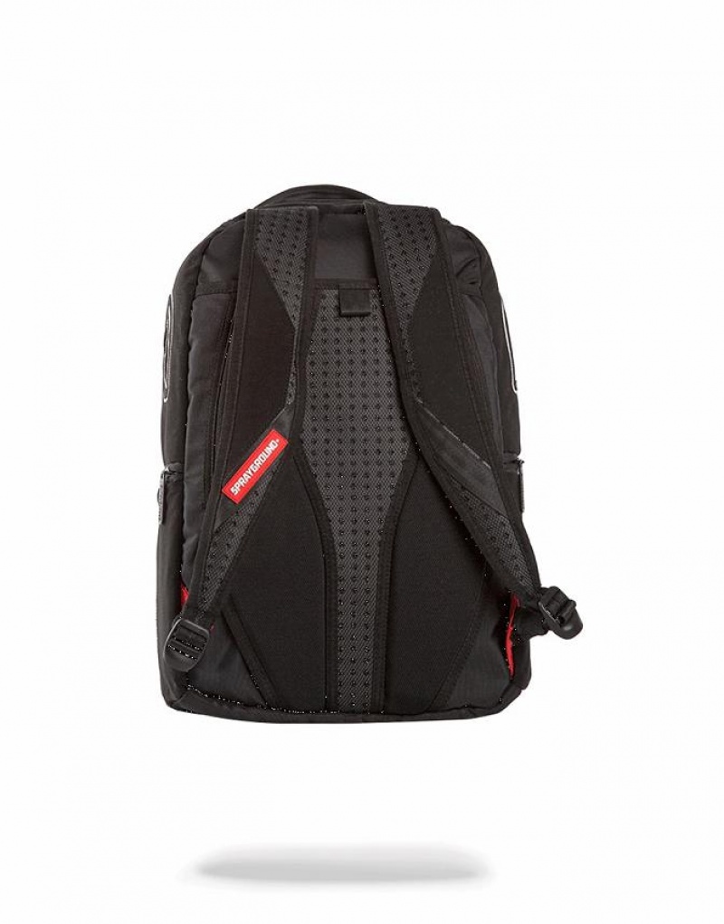 Black Men's Sprayground Sharktempo Backpacks | QACV59408