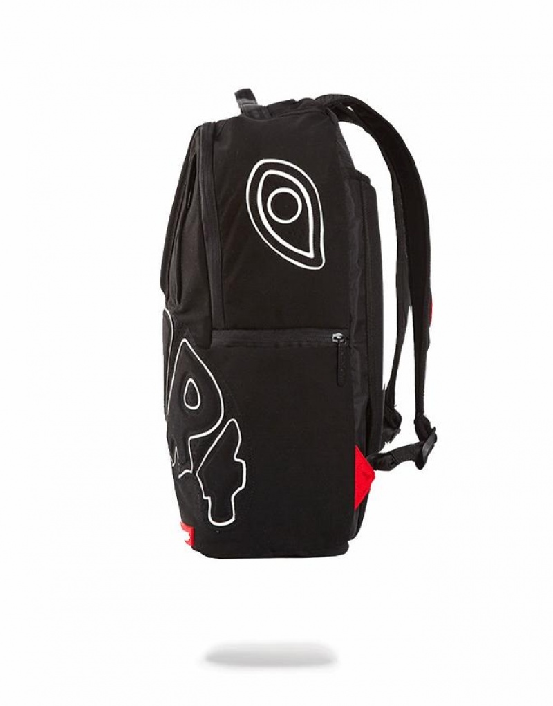 Black Men's Sprayground Sharktempo Backpacks | QACV59408