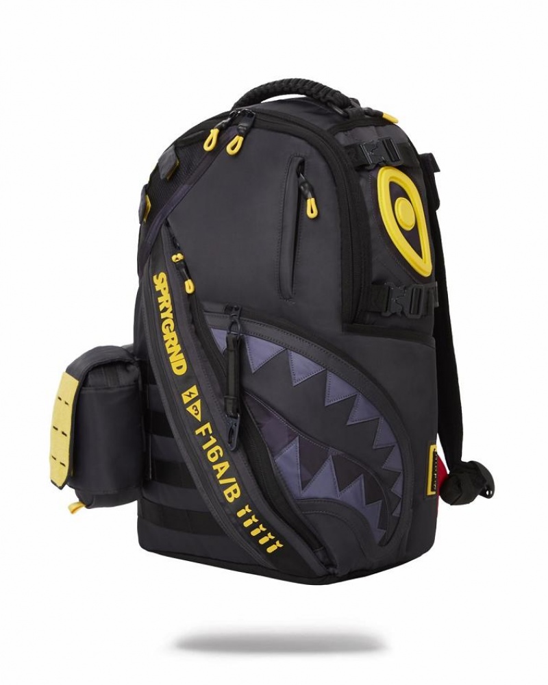 Black Men's Sprayground Special Ops Ab Backpacks | PHCJ63427