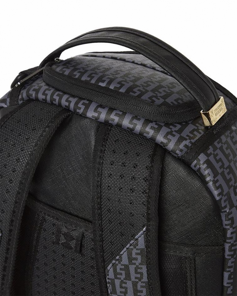 Black Men's Sprayground Spraygatti Revv Backpacks | WUMC86123