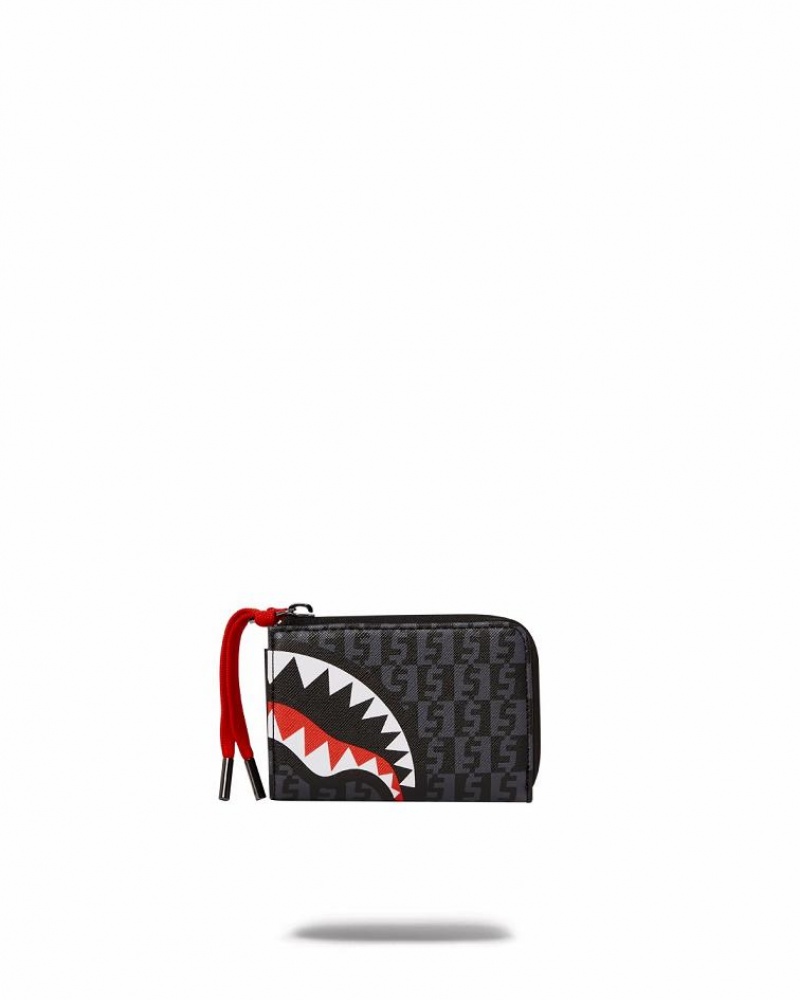 Black Men's Sprayground Spraygatti Revv Wallets | ZECG41580