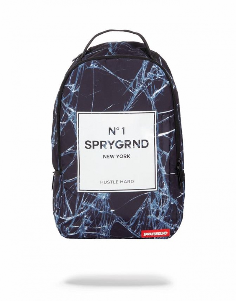 Black Men\'s Sprayground Sprygrnd No. 1 Backpacks | PKRW47013