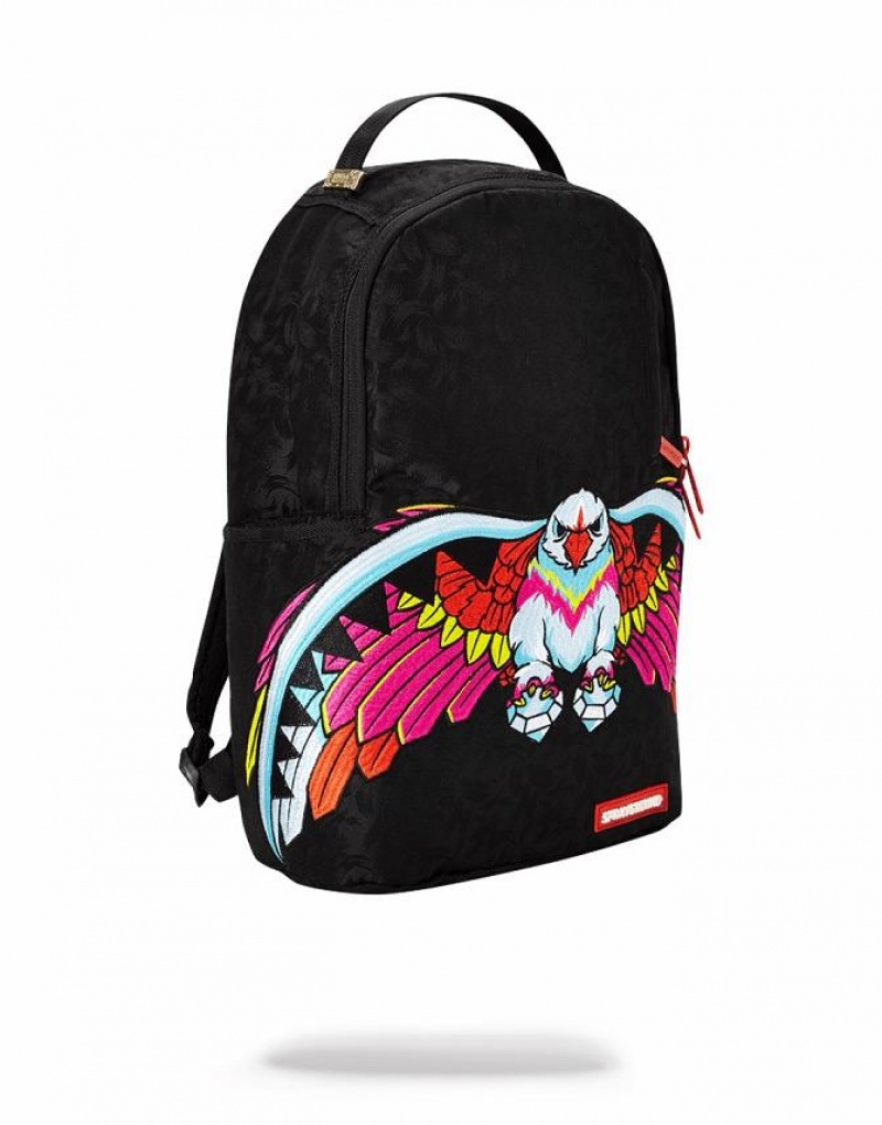 Black Men's Sprayground Take Off Backpacks | GNIO63791