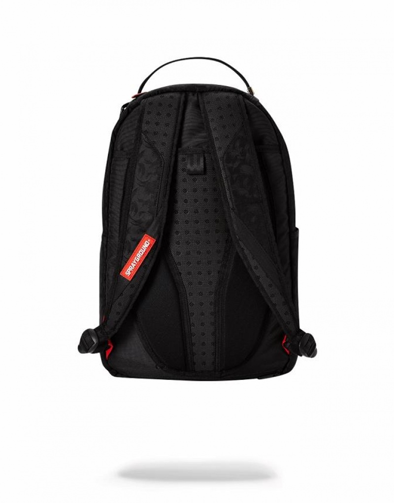 Black Men's Sprayground Take Off Backpacks | GNIO63791