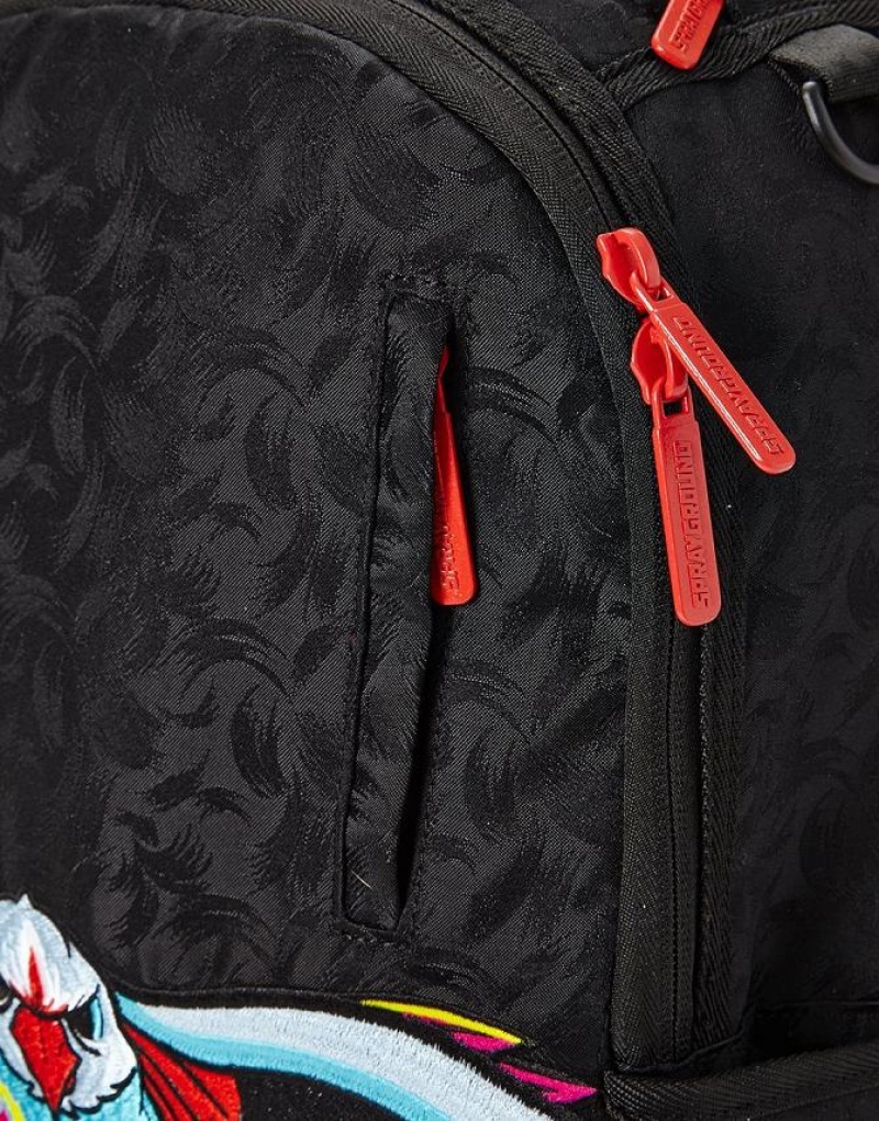 Black Men's Sprayground Take Off Backpacks | GNIO63791