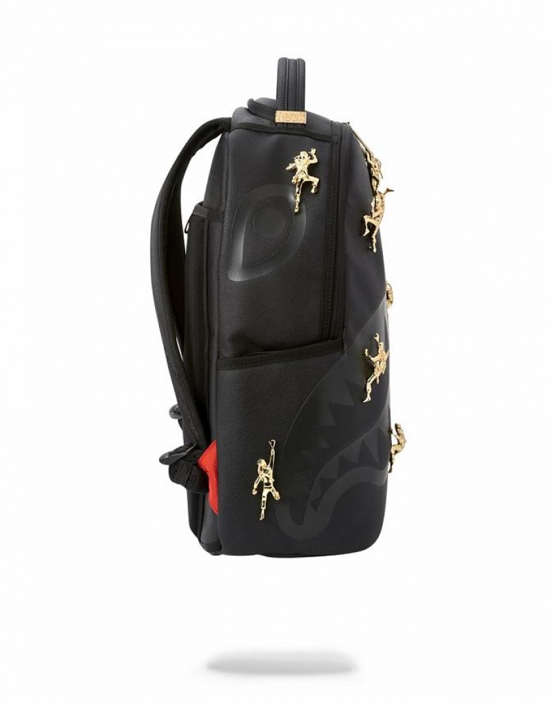 Black Men's Sprayground The 11 Ninjas Backpacks | WLXY04583