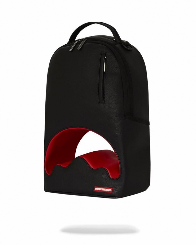 Black Men's Sprayground The Decoder Backpacks | JENG67853