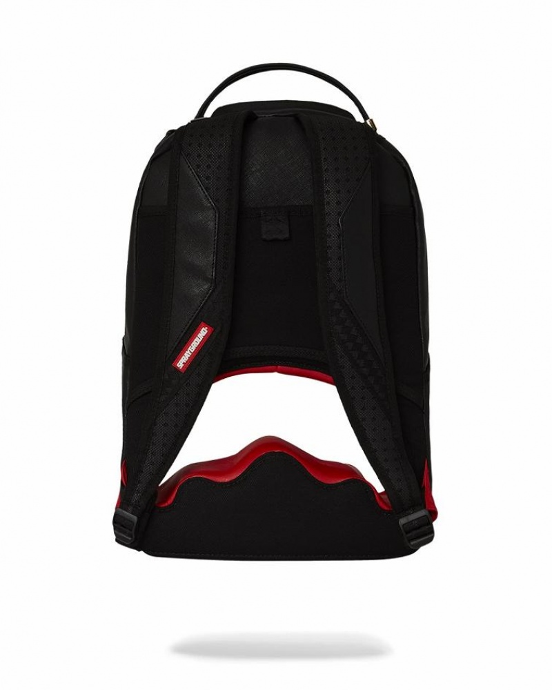 Black Men's Sprayground The Decoder Backpacks | JENG67853