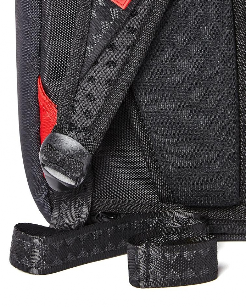 Black Men's Sprayground The Godfather Backpacks | CBOU16904