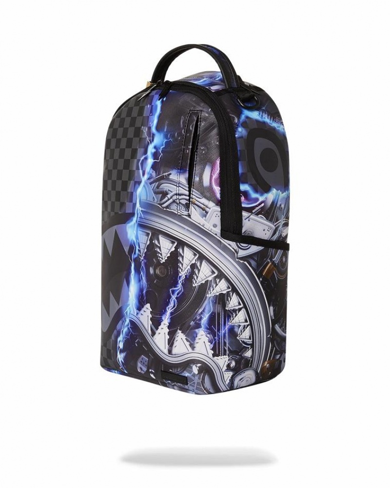 Black Men's Sprayground The Undercurrent Backpacks | JISA64079