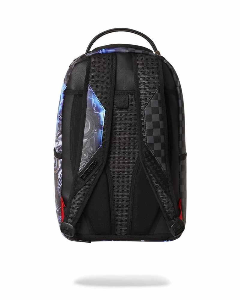 Black Men's Sprayground The Undercurrent Backpacks | JISA64079