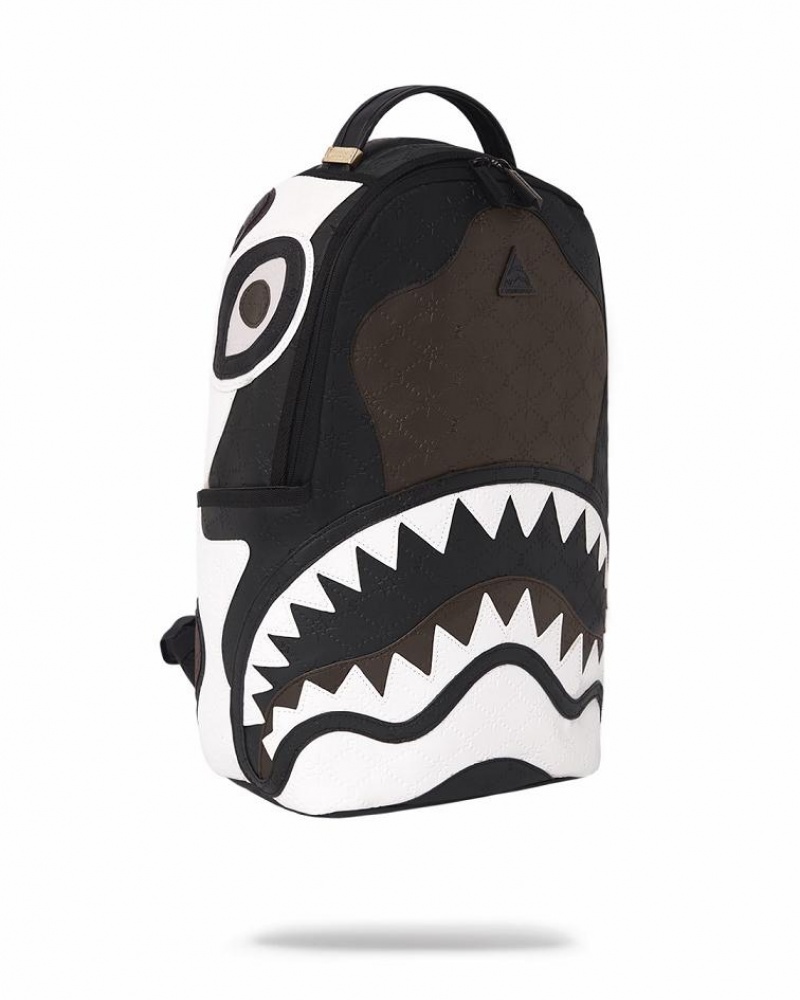 Black Men's Sprayground V.V.I.P Backpacks | SGYO04615