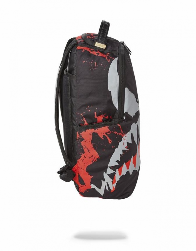 Black Men's Sprayground Venom Backpacks | GJKO96307