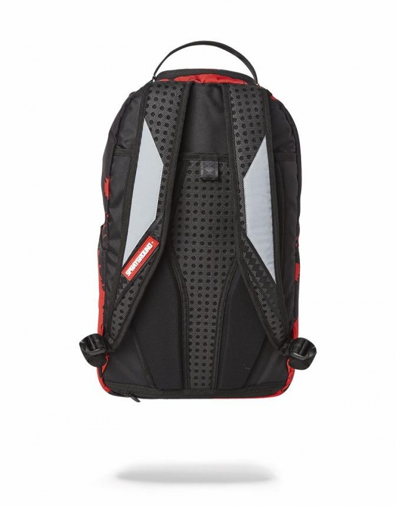 Black Men's Sprayground Venom Backpacks | GJKO96307