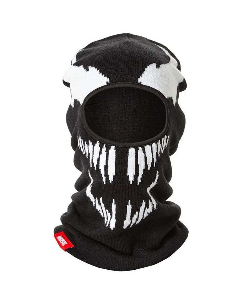 Black Men\'s Sprayground Venom Ski Mask | ZNWD38405