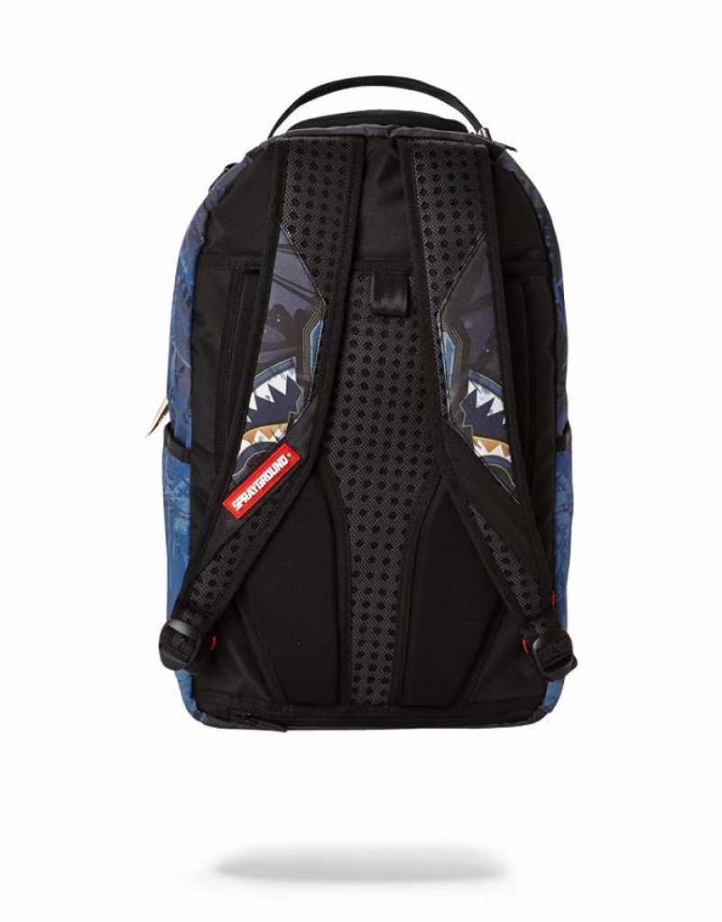 Black Men's Sprayground Wakanda Forever Backpacks | WOEV40257