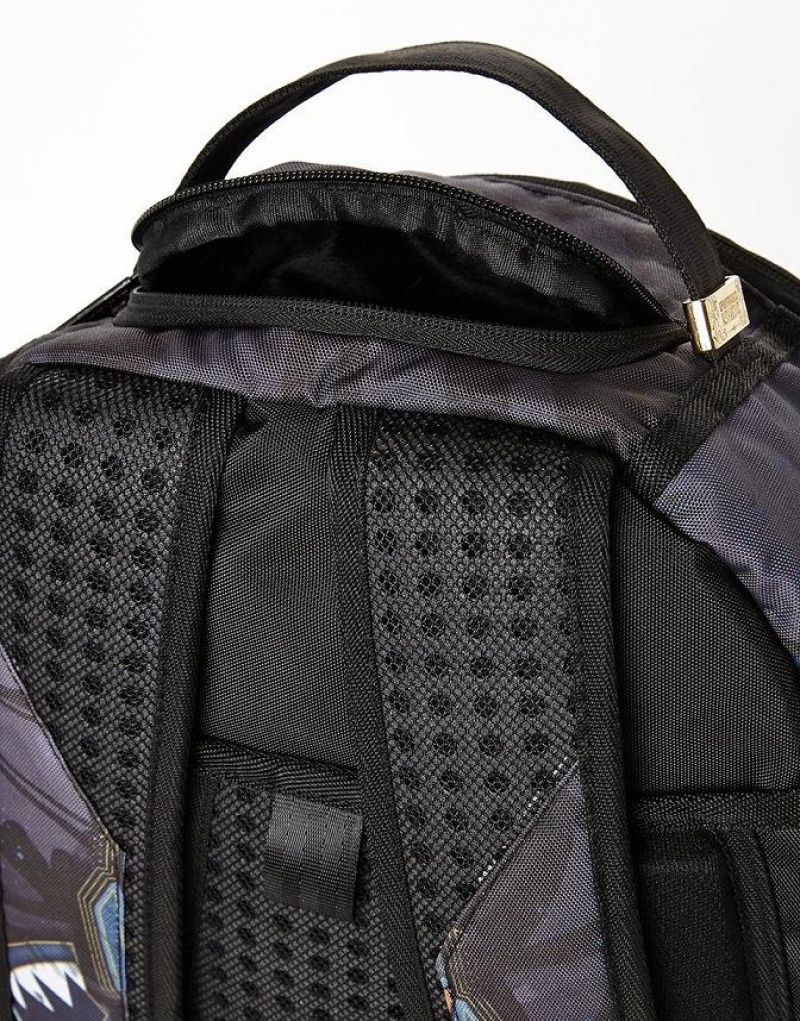 Black Men's Sprayground Wakanda Forever Backpacks | WOEV40257