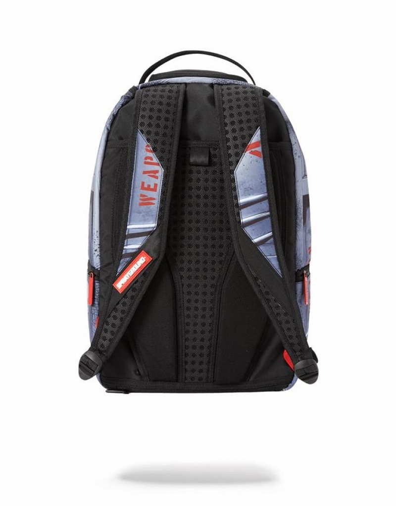 Black Men's Sprayground Wolverine Crammed Backpacks | UAFK20689