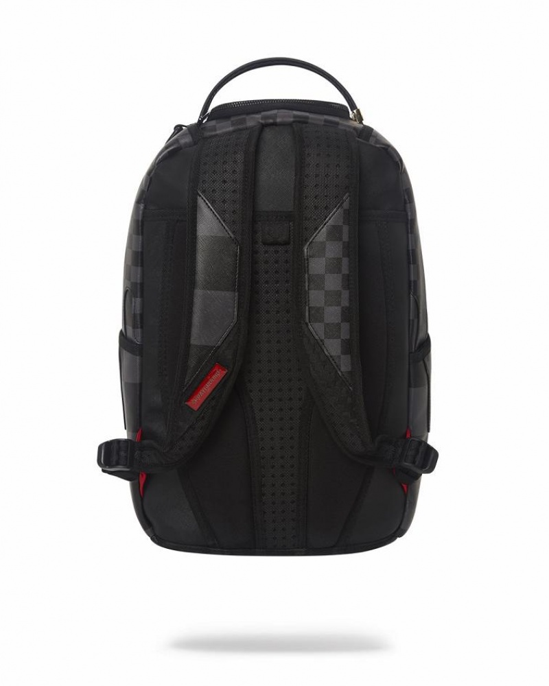 Black Men's Sprayground Xtc Grey Sharks In Paris Backpacks | TBXD14962