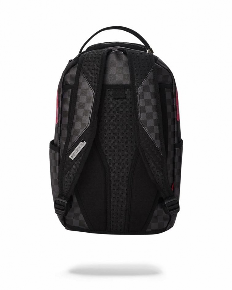 Black Pink Men's Sprayground Sharks In Candy Backpacks | IGPQ37524