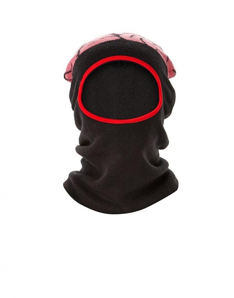 Black Pink Women's Sprayground Brain Matter Ski Mask | WNVS67341