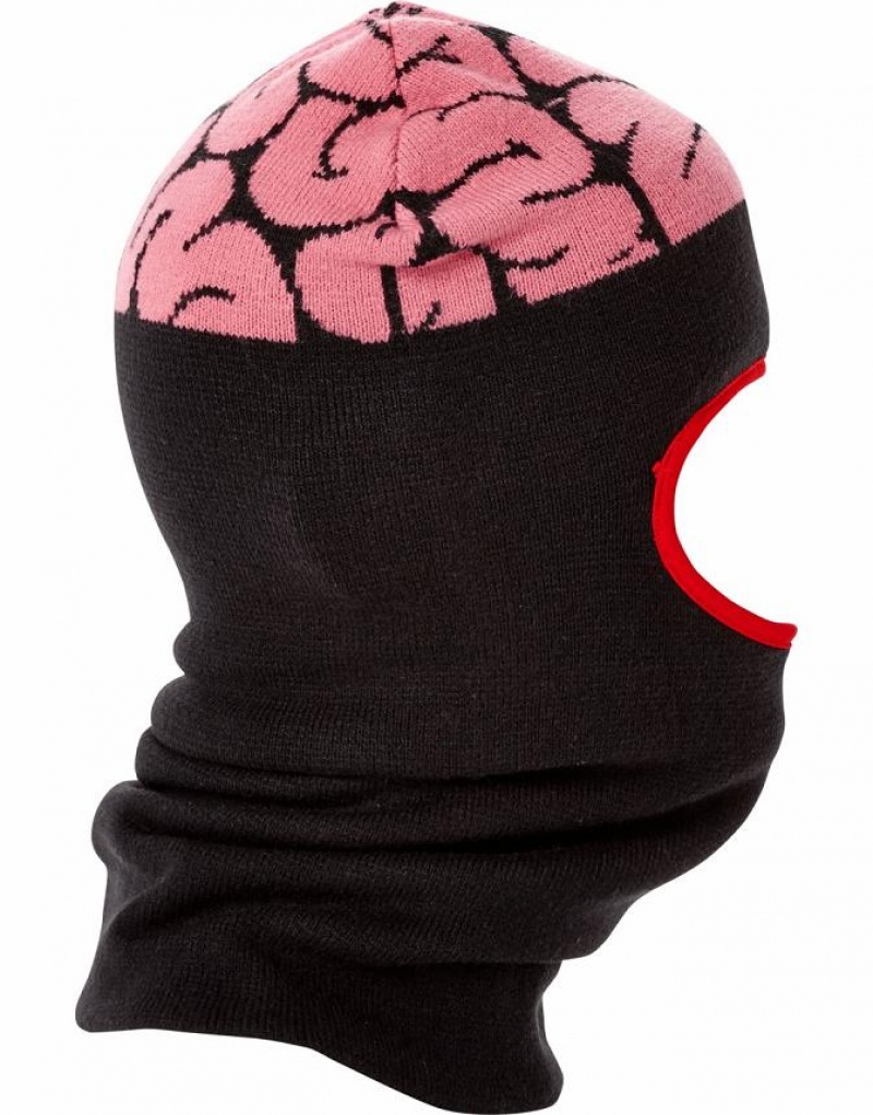 Black Pink Women\'s Sprayground Brain Matter Ski Mask | WNVS67341