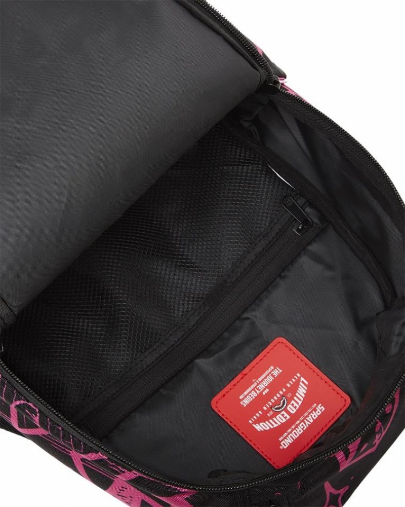 Black Pink Women's Sprayground Marker Drip Mini Backpacks | JYWT20687